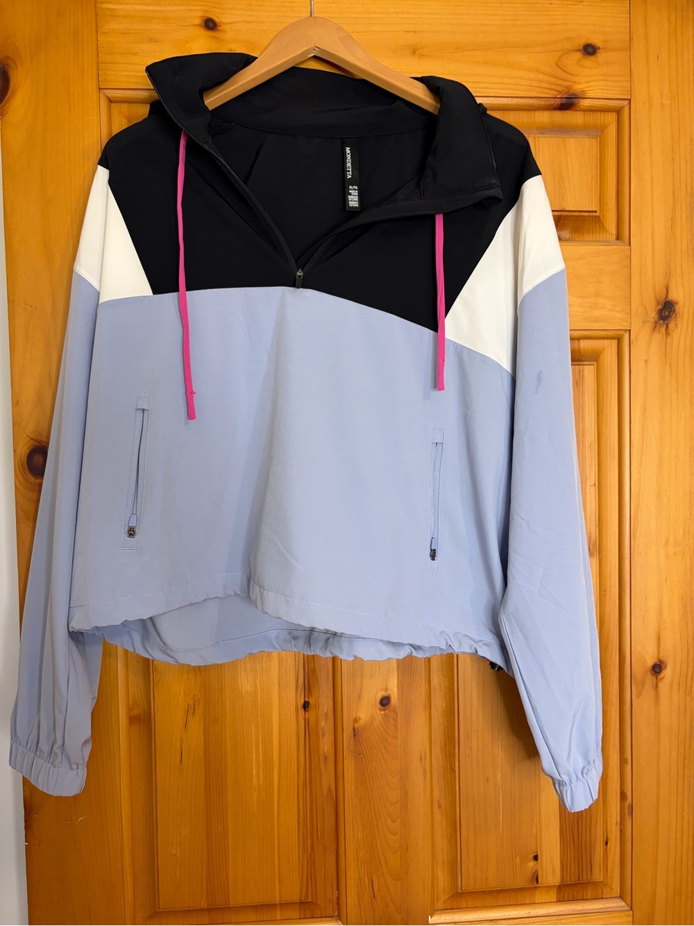 Mondetta Colorblock Quarter-Zip Athletic Pull Over Sporty